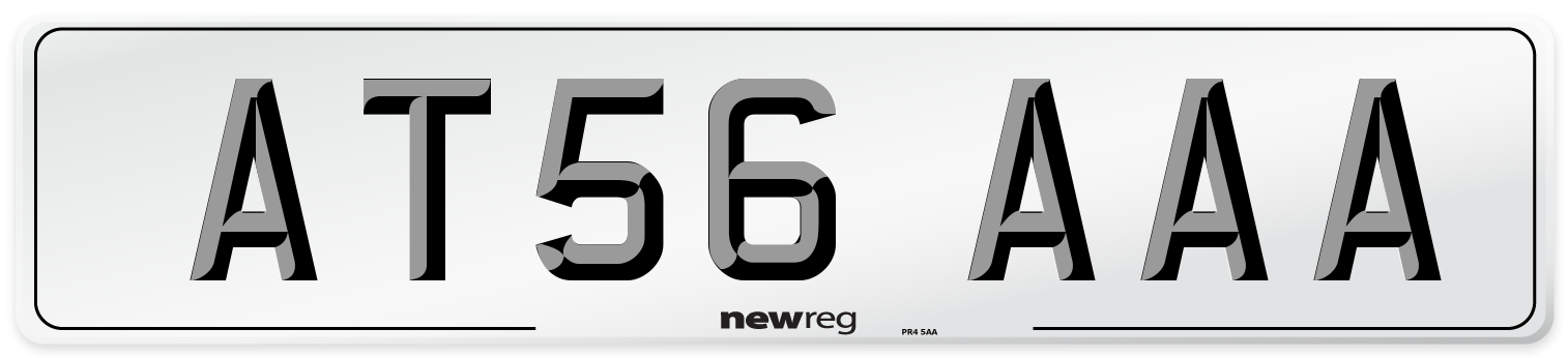AT56 AAA Number Plate from New Reg